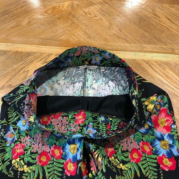 Soft Surroundings In Bloom Floral Slim Ankle Pants Sz M Pull On Stretch Casual - Picture 5 of 15